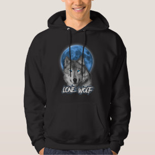 Howling Lone Wolf Shirt On Moon Gift Funny T-Shirt