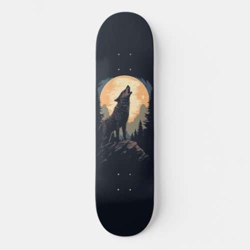 Howling Lone Wolf Skateboard Deck