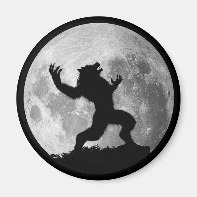 Howling Mad Werewolf Magnet (Front)