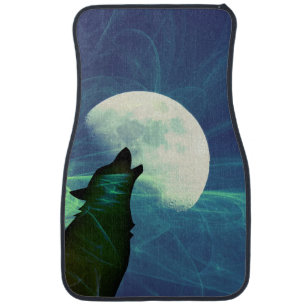 Howling Moon Car Floor Mat