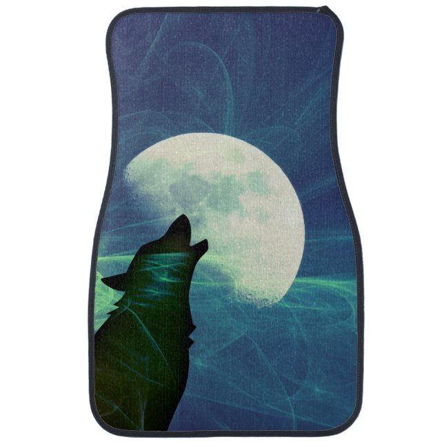 Howling Moon Car Floor Mat (Front)