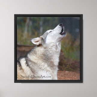 Howling Profile Canvas Print