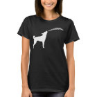 Howling Subaru Dog Dark T-Shirt (white design) | Zazzle