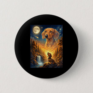 Howling to the moon meme animal dog dachshund button