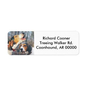 Howling Treeing Walker Coonhound Label