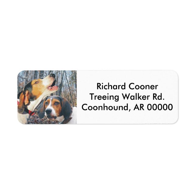 Howling Treeing Walker Coonhound Label (Front)