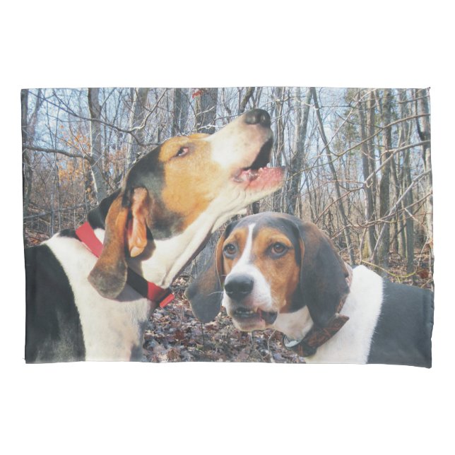 Howling Treeing Walker Coonhound Pillow Case (Front)