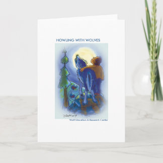 Howling with Wolves Greeting Cards