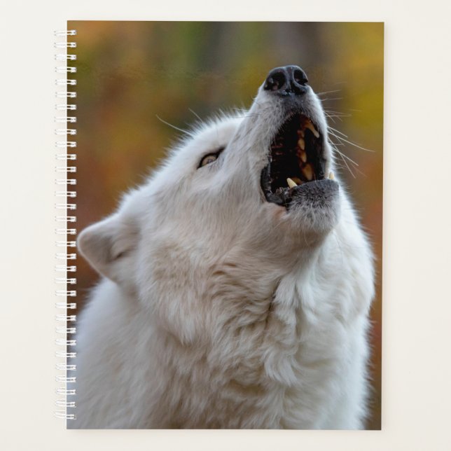 Howling Wolf 2026 Planner | Wildlife Photography P (Front)
