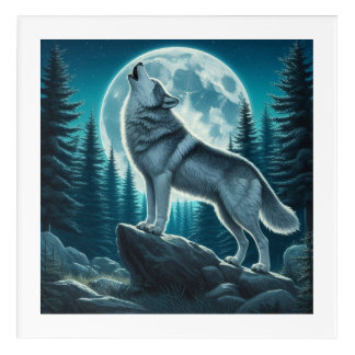 Howling Wolf Acrylic Print