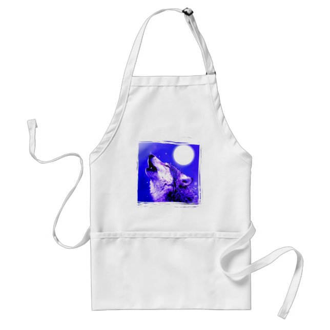 Howling Wolf Adult Apron (Front)