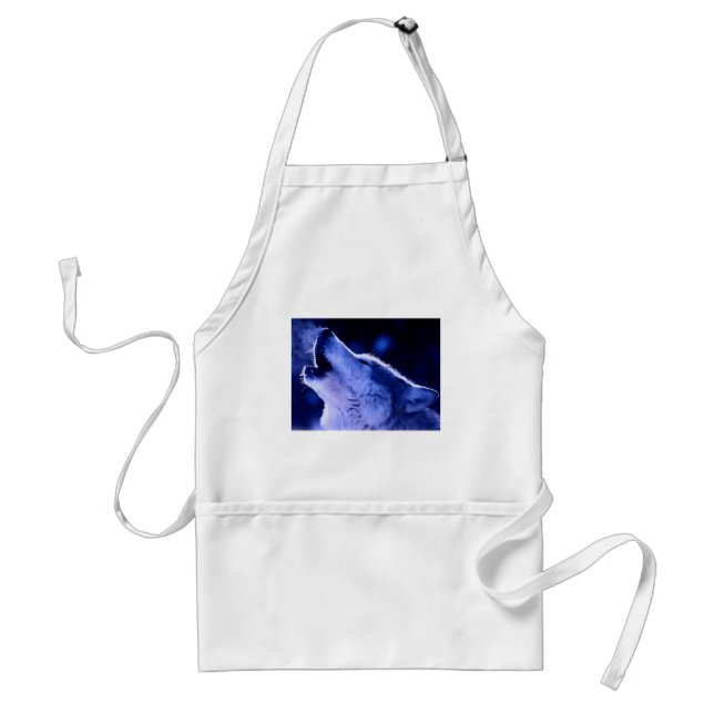 Howling Wolf Adult Apron (Front)