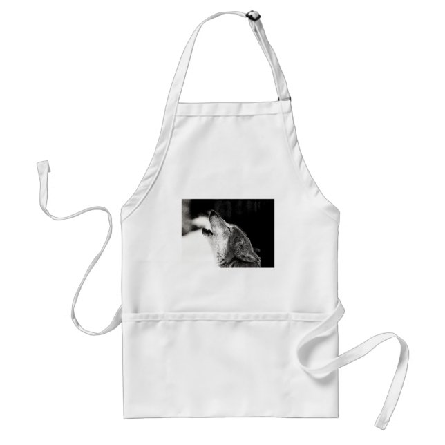 Howling Wolf Adult Apron (Front)