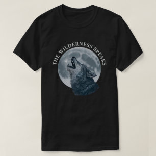 Howling Wolf and Moon  T-Shirt