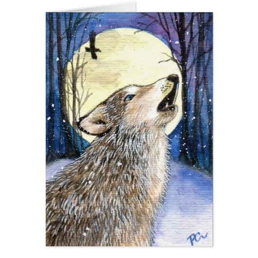 Howling - Wolf Art Cards (Front)