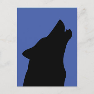 HOWLING WOLF ART Postcard