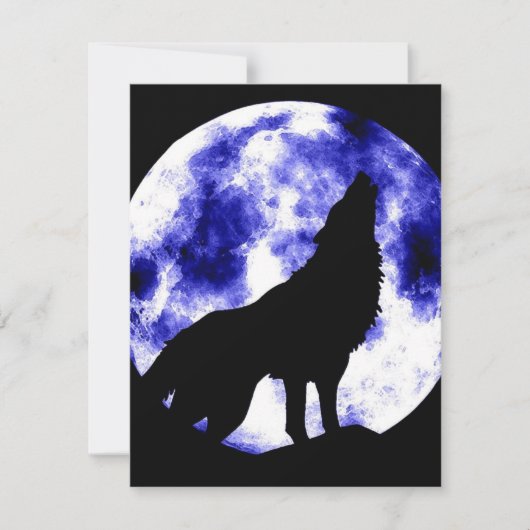 Howling Wolf at Moon (Front)