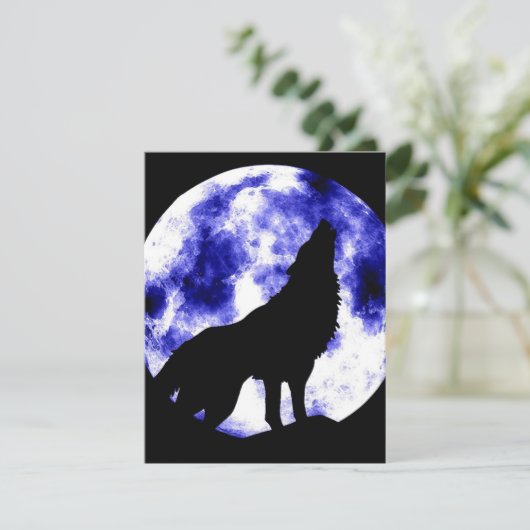 Howling Wolf at Moon (Standing Front)