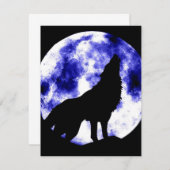 Howling Wolf at Moon (Front/Back)