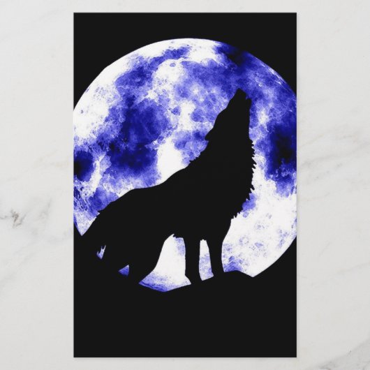 Howling Wolf at Moon (Front)