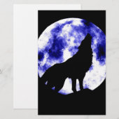 Howling Wolf at Moon (Front/Back)