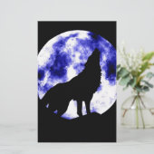 Howling Wolf at Moon (Standing Front)