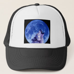 Howling Wolf at Moon Trucker Hat
