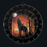 Howling Wolf at Sunset Dart Board<br><div class="desc">Howling Wolf at Sunset</div>