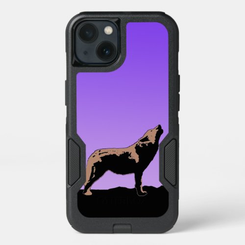 Howling Wolf at Sunset  _ Original Wildlife Art iPhone 13 Case