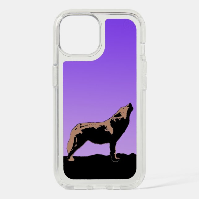 Howling Wolf at Sunset  - Original Wildlife Art Speck iPhone Case (Front)