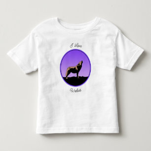 Howling Wolf at Sunset - Original Wildlife Art Toddler T-shirt