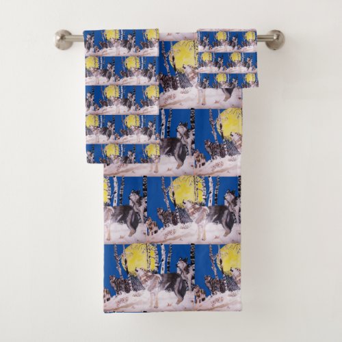 HOWLING WOLF BATH TOWEL SET