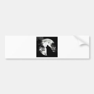 Howling Wolf Bumper Sticker