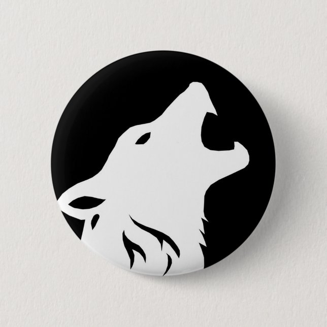 Howling Wolf Button (Front)