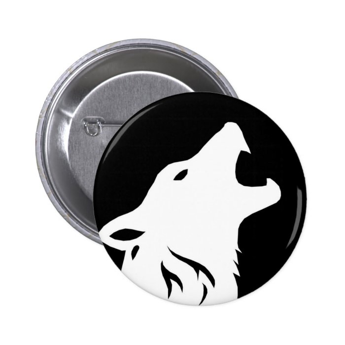 Howling Wolf Button