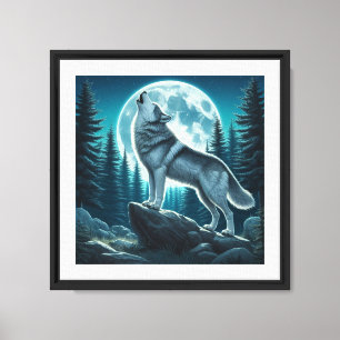 Howling Wolf Canvas Print