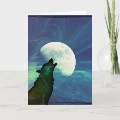 Howling Wolf Card