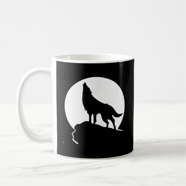 Howling Wolf Coffee Mug (Left)