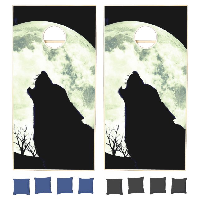 Howling Wolf Cornhole Set (Set)