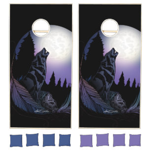 Howling Wolf Cornhole Set