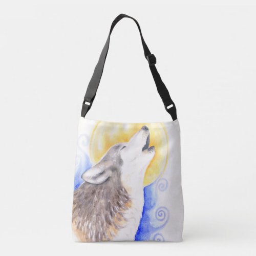 Howling Wolf Crossbody Bag