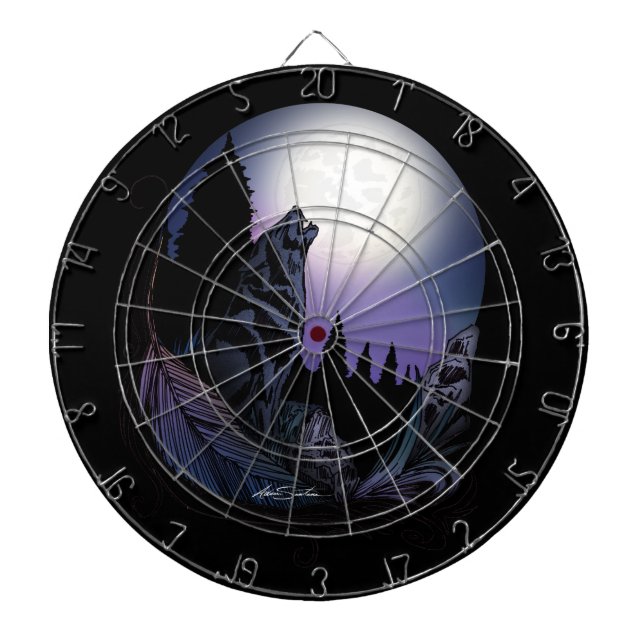 Howling Wolf    Dart Board (Front)