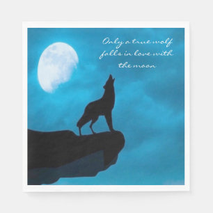 Howling Wolf Decoupage Napkins