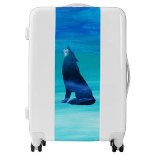 Howling Wolf for Wolf Lovers  Luggage