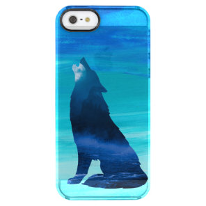 Howling Wolf for Wolf Lovers  Clear iPhone SE/5/5s Case