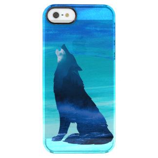 Howling Wolf for Wolf Lovers  Clear iPhone SE/5/5s Case
