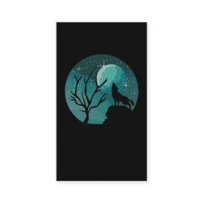 Howling Wolf Forest Animal Moon Nature Love Business Card