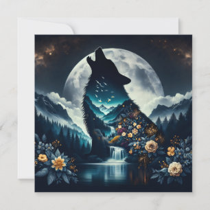 Howling Wolf   Full Moon Ai Art