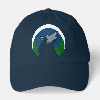 Howling Wolf Full Moon Design Hat