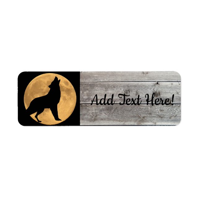 Howling Wolf Full Moon Label (Front)